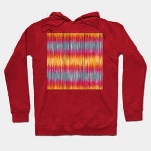 Colorful ikat tie dye pattern Hoodie